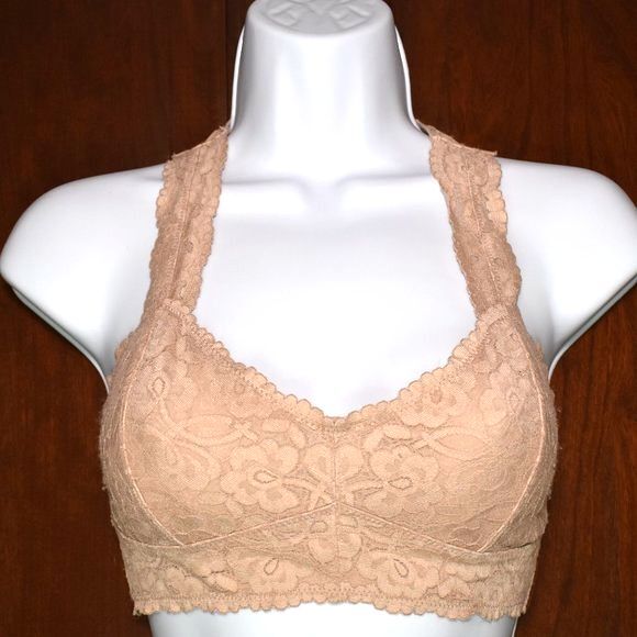Free People Nude Lace Bra Size Small - Picture 2 of 14